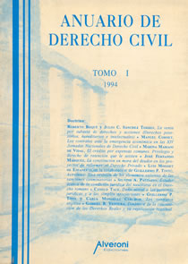 Anuario De Derecho Civil - Tomo I
