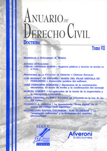 Anuario De Derecho Civil - Tomo Vii