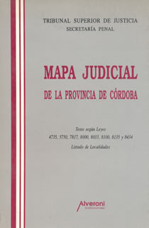 Mapa Judicial De La Provincia De Córdoba
