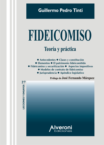 Fideicomiso | Alveroni Libros Jurídicos