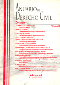 Anuario De Derecho Civil - Tomo Ii